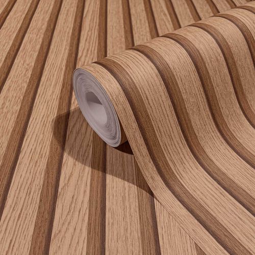 Botanica non-woven wallpaper stripes brown 33958
