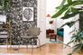 Wallpaper Ivy structure flowers black silver Novamur 3