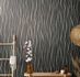Wallpaper Ivy waves structure black silver Novamur 3