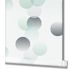Wallpaper Ivy structure graphic white green Novamur 3