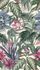 Wall mural non-woven Grandeco green purple plants flowers 1