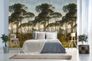 Wall mural non-woven Grandeco Green Trees A46301 2