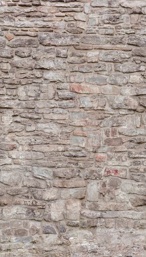 Wall mural non-woven Beige Gray stone wall A51701