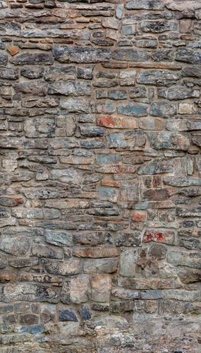Wall mural non-woven Brown Gray Stone Wall A51702