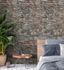 Wall mural non-woven Brown Gray Stone Wall A51702 2
