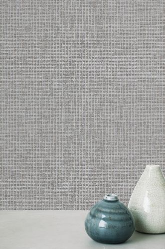 Non-woven wallpaper Grandeco brown uni structure Phoenix