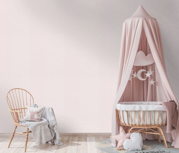 Kids wallpaper 10166-23 plain lines apricot Sweet and Cool