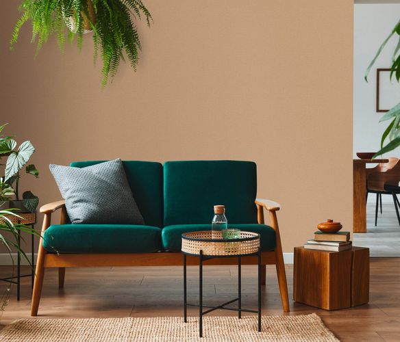 Erismann non-woven wallpaper brown plains Casual Chic