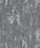 Non-woven wallpaper anthracite metallic plaster look 2