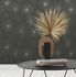 Non-woven wallpaper 38818-1 Black Silver Circles 1
