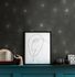 Non-woven wallpaper 38818-1 Black Silver Circles 4