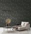 Non-woven wallpaper 38818-1 Black Silver Circles 3