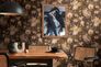 Non-woven wallpaper 38821-2 Black Gold Flowers 3