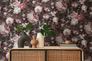 Non-woven wallpaper 38821-4 Black Pink Flowers 3