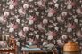 Non-woven wallpaper 38821-4 Black Pink Flowers 5