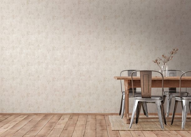 Non-woven wallpaper 38823-6 cream plaster look