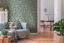 Non-woven wallpaper A.S. Creation green copper leaves 3