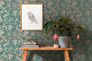 Non-woven wallpaper A.S. Creation green copper leaves 5