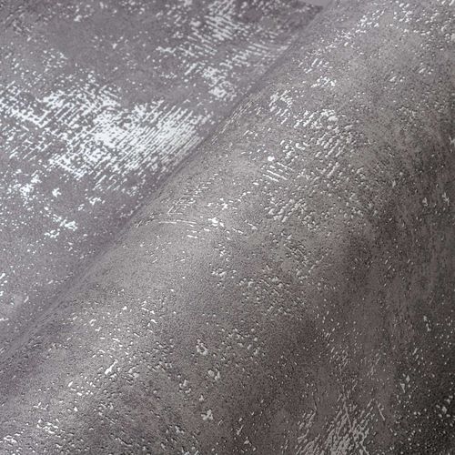 Non-woven wallpaper 38832-4 grey silver texture