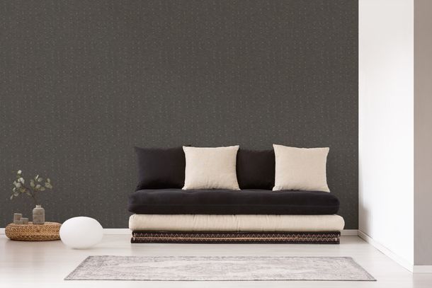 Non-woven wallpaper Art Deco grey brown 38742-6