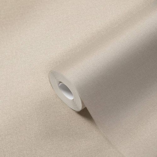 Non-woven wallpaper textile look cream 38744-5 AS Creation