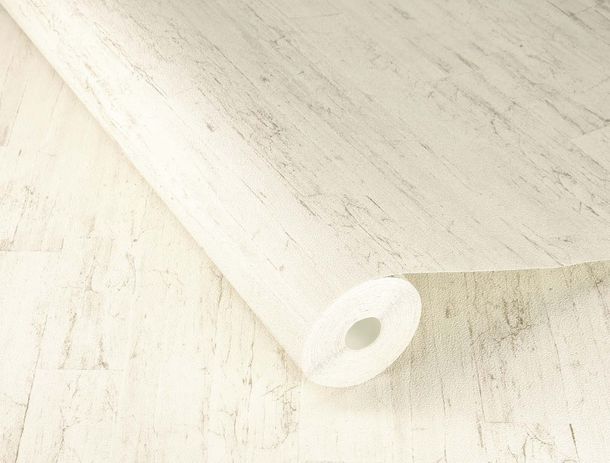 Non-woven wallpaper 537000 Rasch wood optics cream