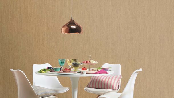 Non-woven wallpaper 537703 Rasch Uni line gold