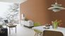 Rasch non-woven wallpaper plain brown copper 844405 1