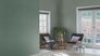 Rasch non-woven wallpaper plain green silver 844429 1