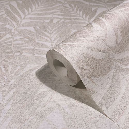 Non-woven wallpaper 34002 leaves white pearl Marburg