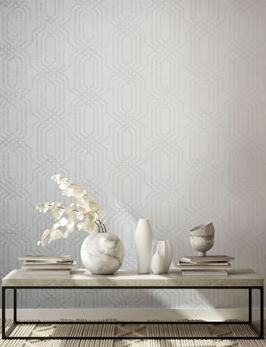 Non-woven wallpaper 34041 graphic white Marburg