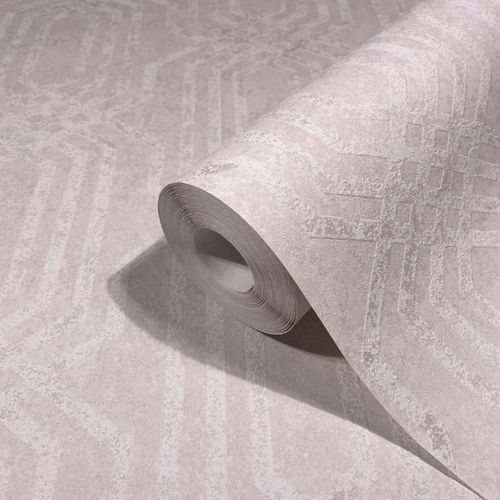 Non-woven wallpaper 34043 graphic pink Marburg