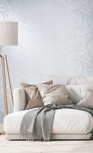 Non-woven wallpaper 34283 vines white pearl Marburg