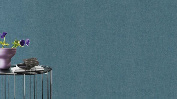 Non-woven wallpaper Rasch texture dark blue 312188