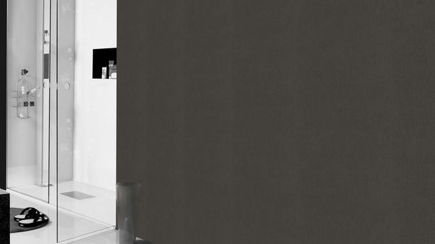 Non-woven wallpaper Rasch Textil look grey 633177