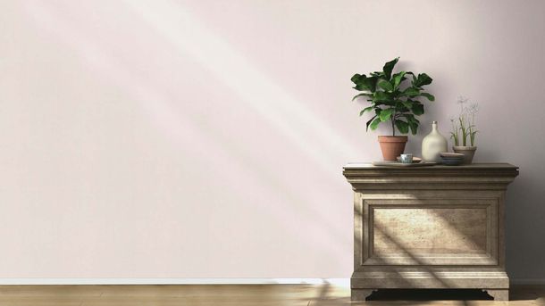 Non-woven wallpaper Rasch Textil look Pink Gray 633764