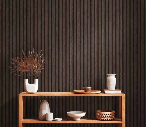 Non-woven wallpaper wood optics brown 39109-3