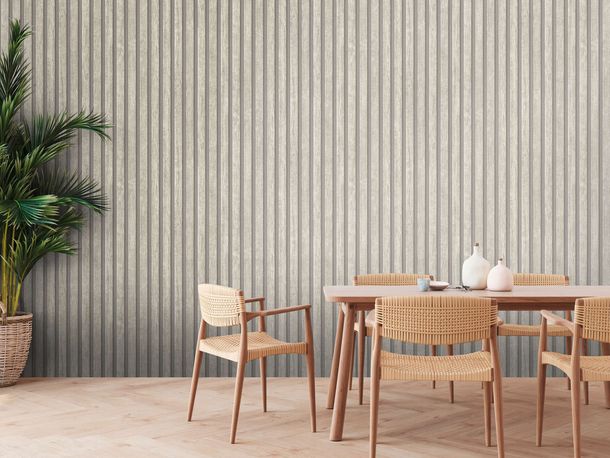 Non-woven wallpaper wood optics grey AS Creation 39109-5