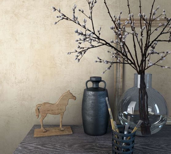 Marburg non-woven wallpaper 34190 structure beige brown