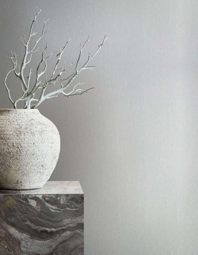 Non-woven wallpaper white textile look Marburg 31584