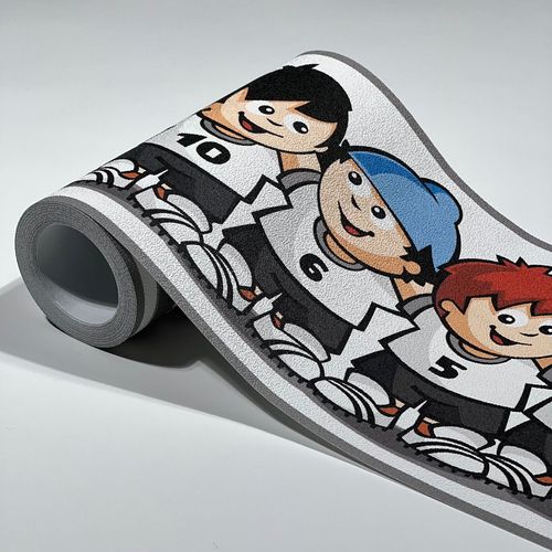 Border Mainzelmännchen Football White Gray 47505