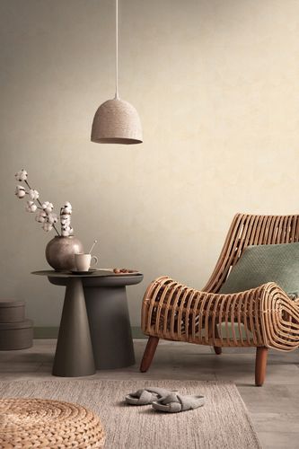 Non-woven wallpaper triangles 3D look beige 39129-3