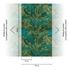 Digital Print Leaves Tropics Jungle Green Blue 39185-1 2