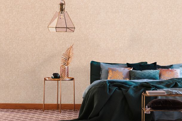 Non-woven wallpaper plaster optics brown beige 39223-4