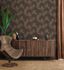 Non-woven wallpaper leaves brown black gold 39090-4 4