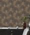 Non-woven wallpaper leaves brown black gold 39090-4 5
