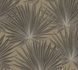 Non-woven wallpaper leaves brown black gold 39090-4 8