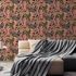 Non-woven wallpaper leaves black gold metallic 39095-3 1