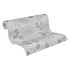 Non-woven wallpaper flowers grey silver metallic 39025-1 3