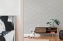 Non-woven wallpaper leaves white silver metallic 39028-1 7